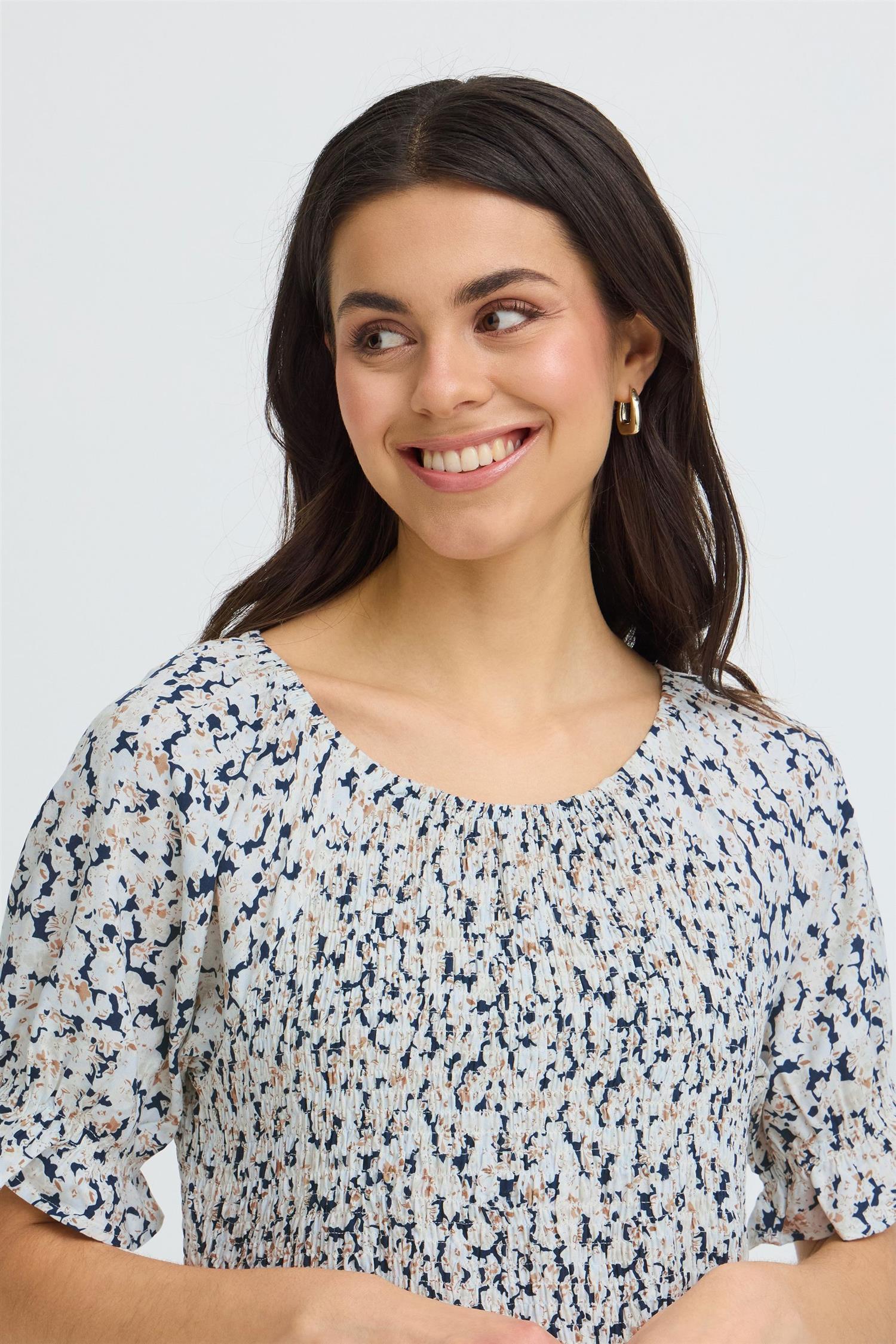 Frheat Dress 3 Navy Boho Floral