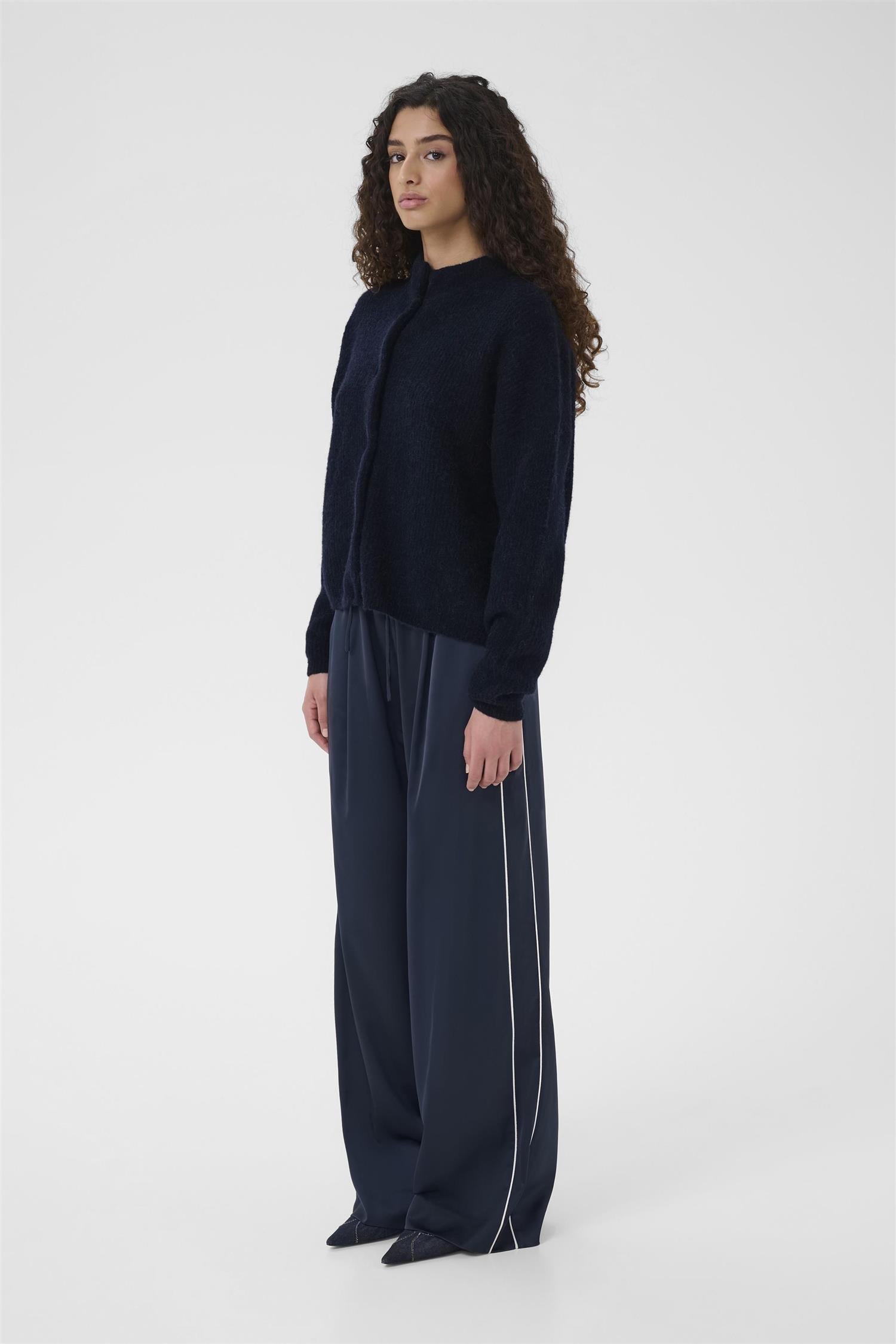 Alpha Short Cardigan Skycaptain Melange