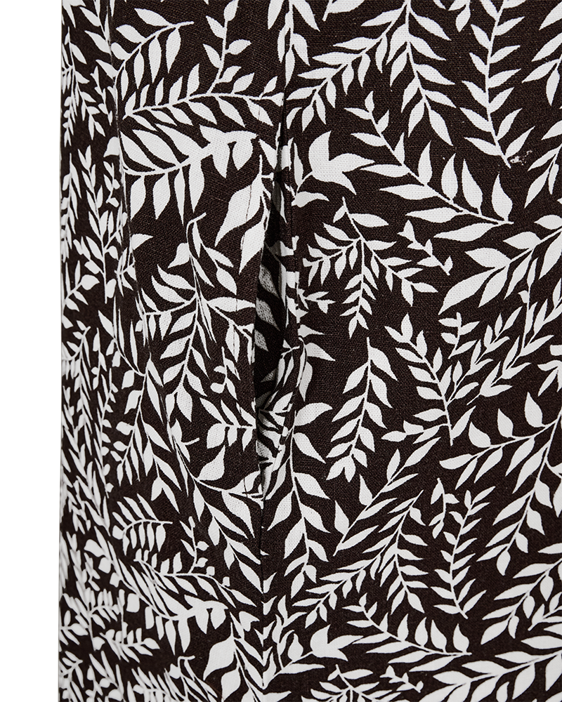 Fqlaluna-Dress Coffee Bean w Brilliant White