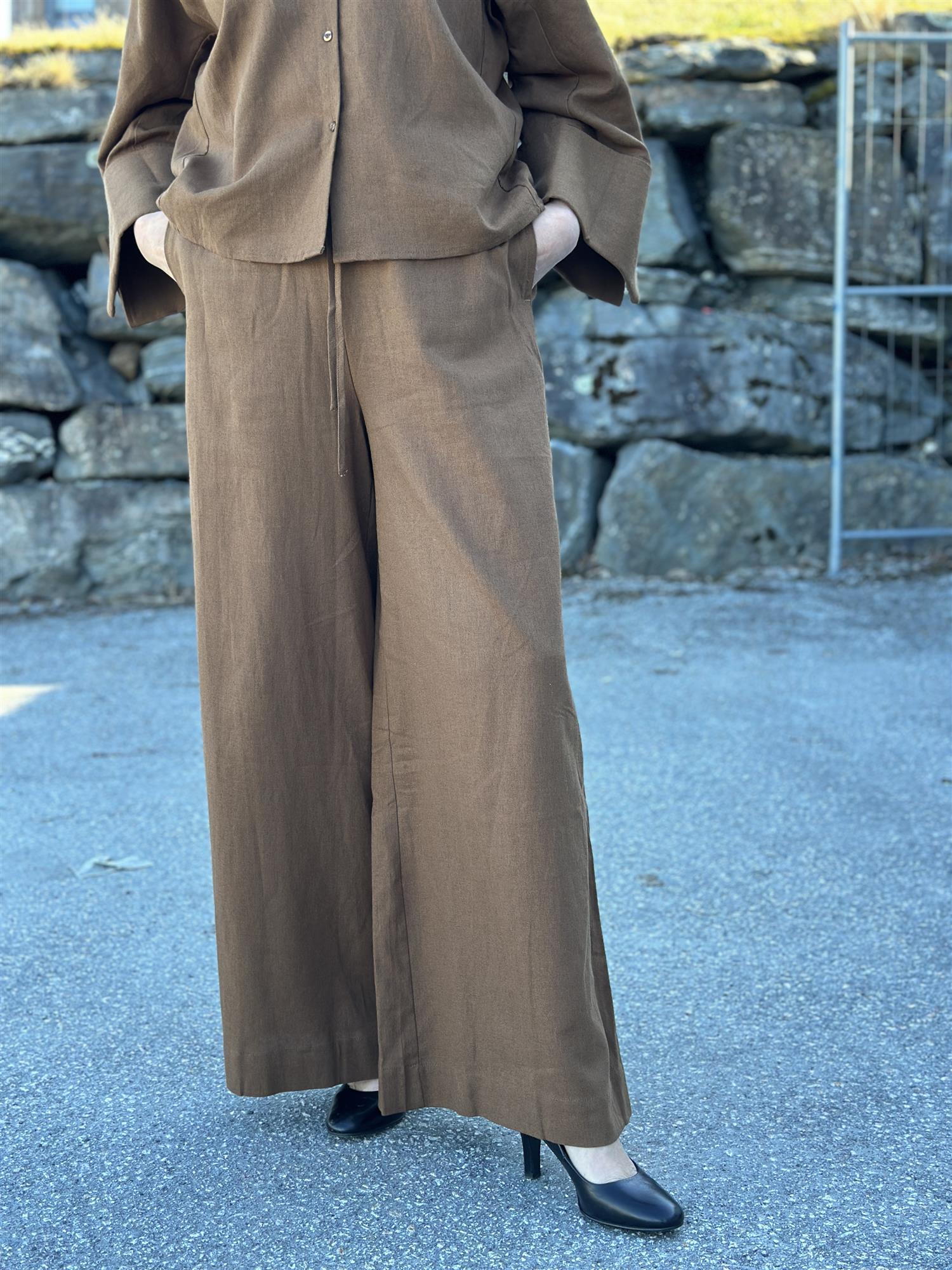 Tide Linen Pants Chestnut Brown