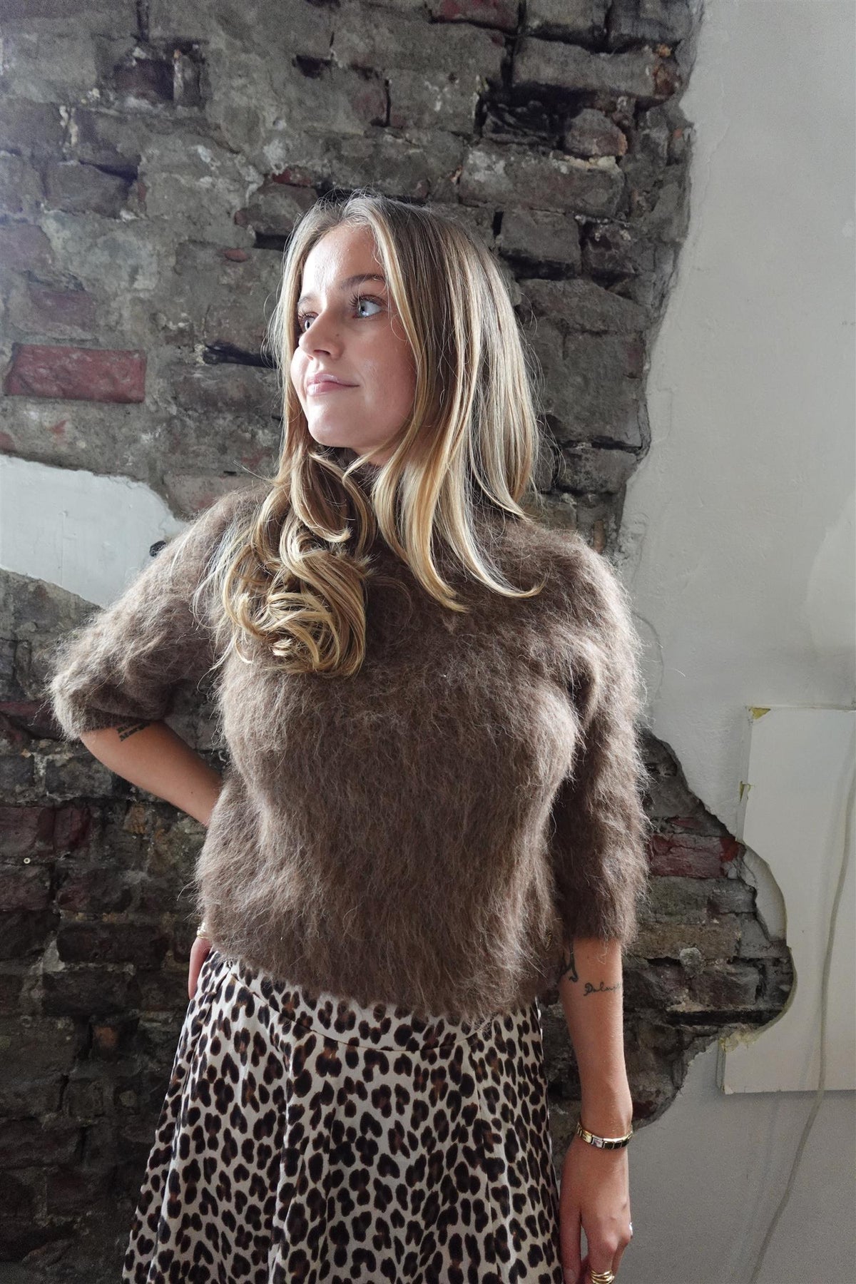 Hairy Knit Turtleneck