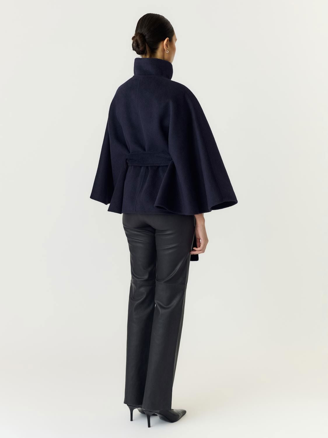 Yasalmio Handmade Wool Blend Jacket Navy Blazer