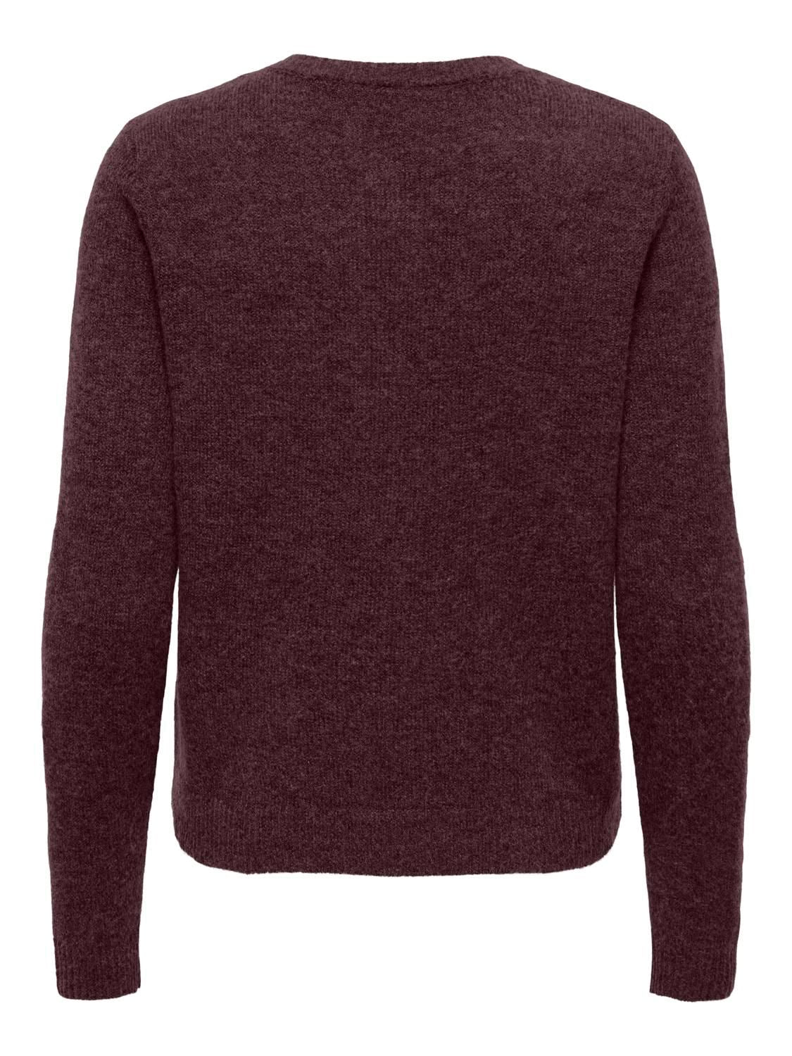 Onlolivia Ls O-Neck Cardigan Fudge Melange