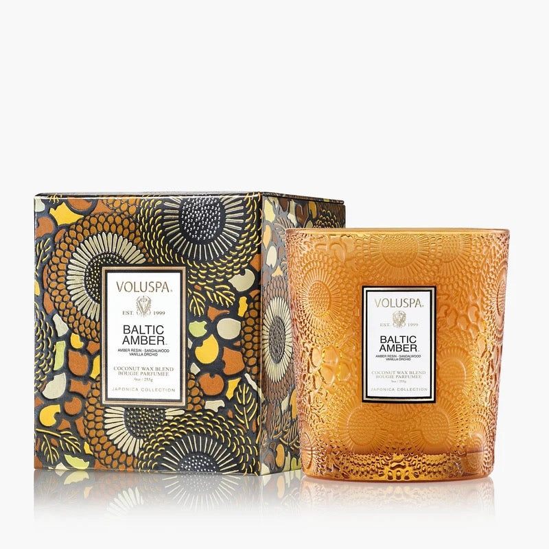 Baltic amber Boxed Candle