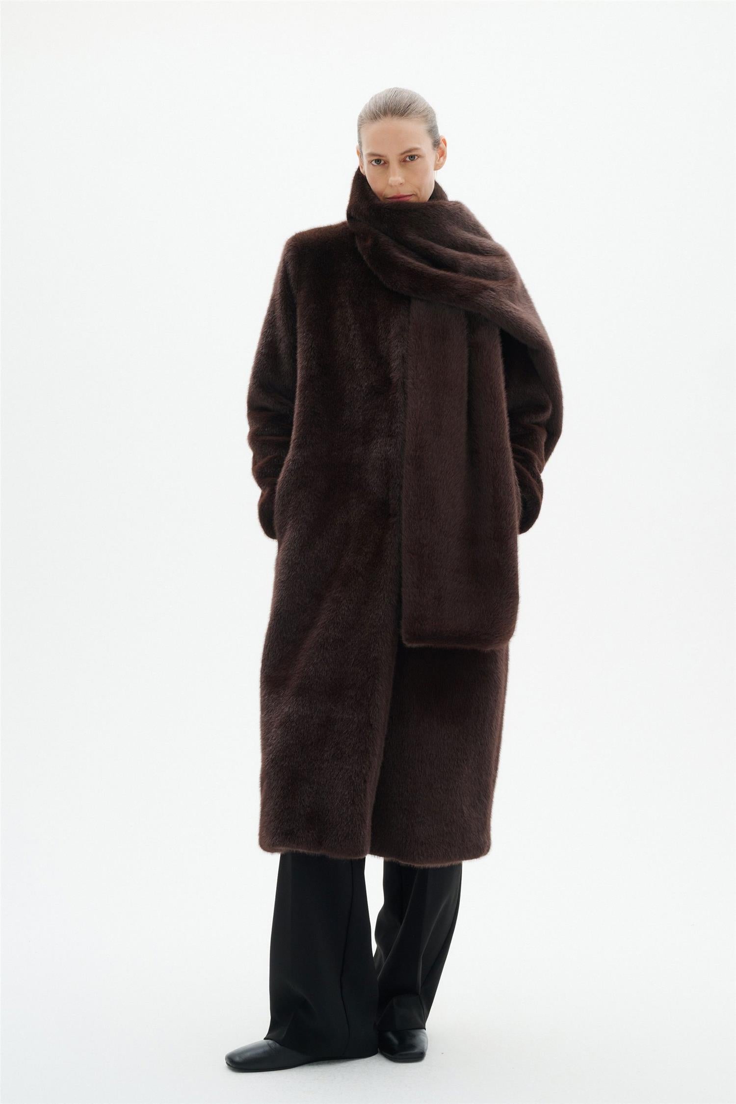 Zabelleiw Long Coat Chocolate Brown