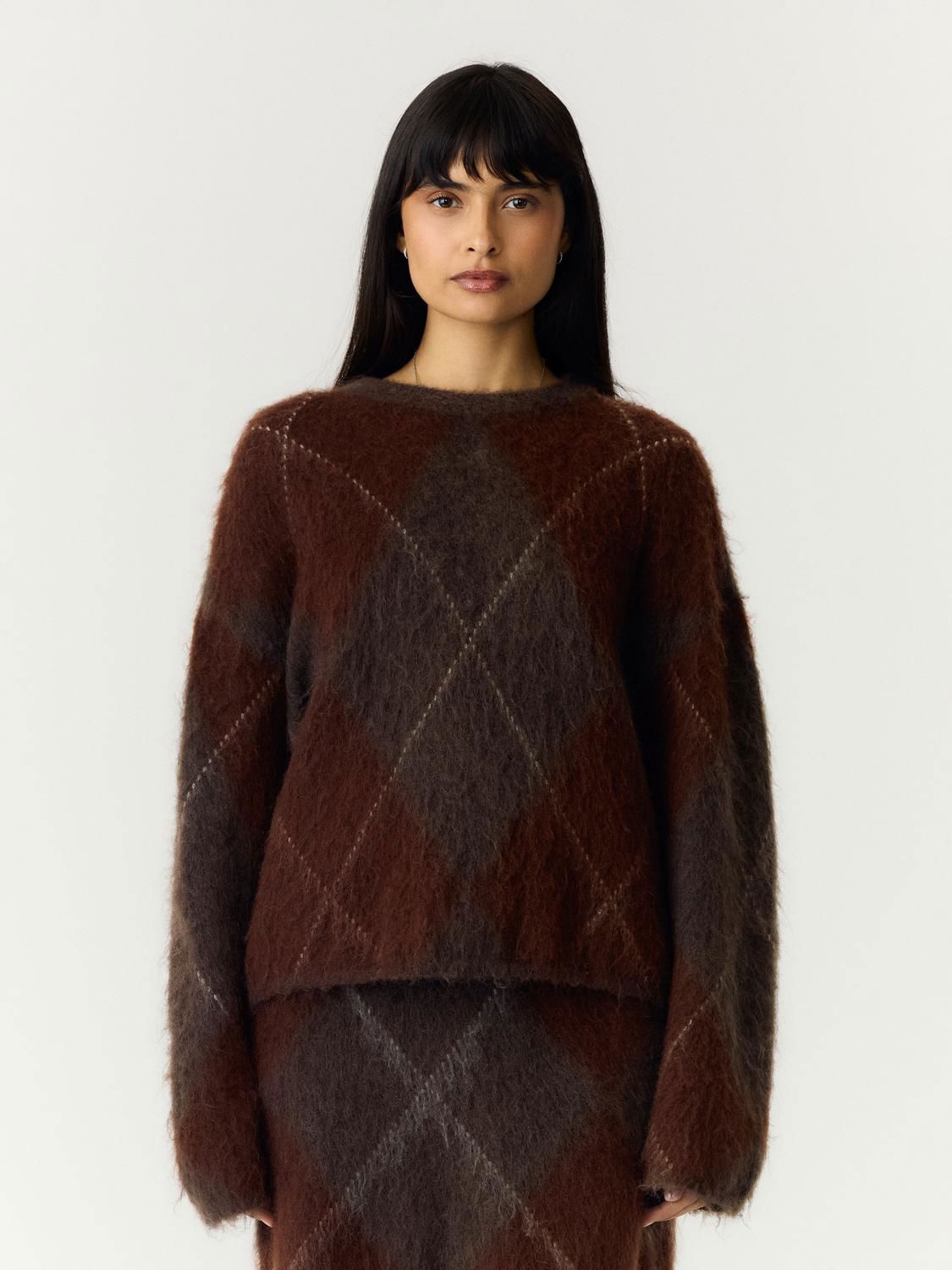 Yasargy Ls Mohair Blend Knit Pullover S.