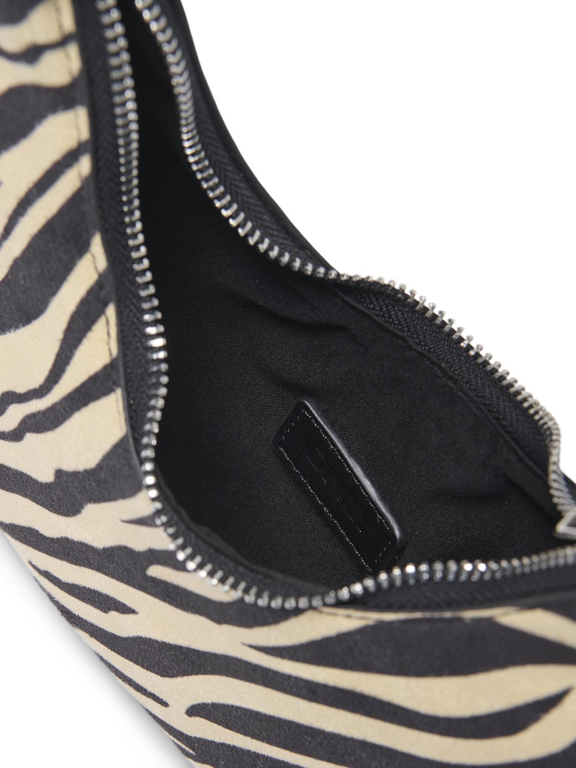 Annika Faux Suede Shoulderbag Black/Zebra