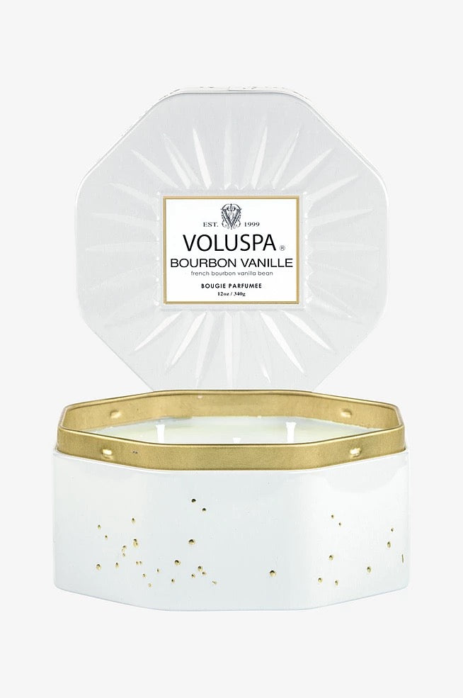 Bourbon vanille Octagon Tin