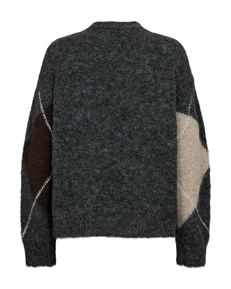 Fqgrslulu-Pullover Dark Grey Mel
