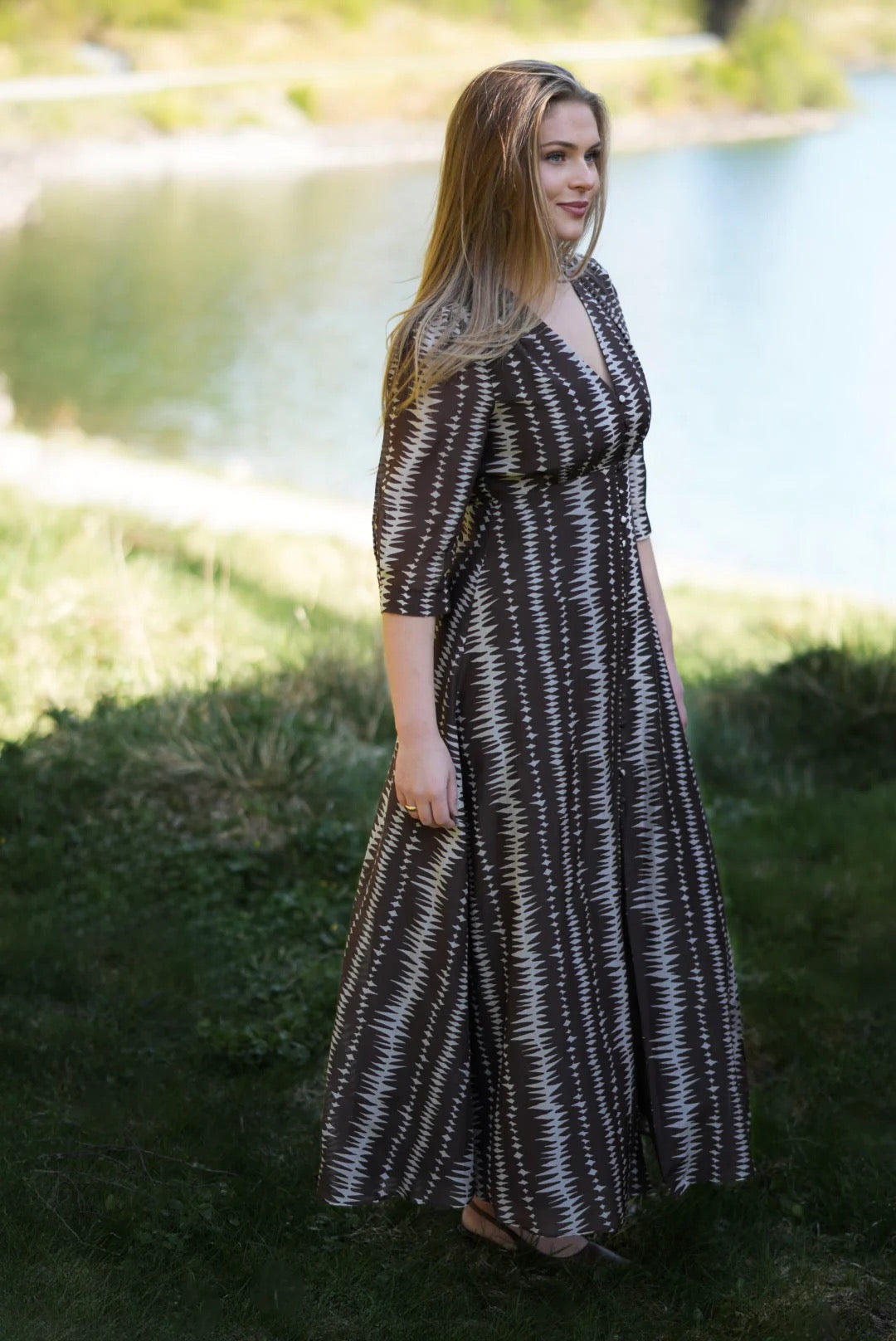 Sorrento Dress brown safari