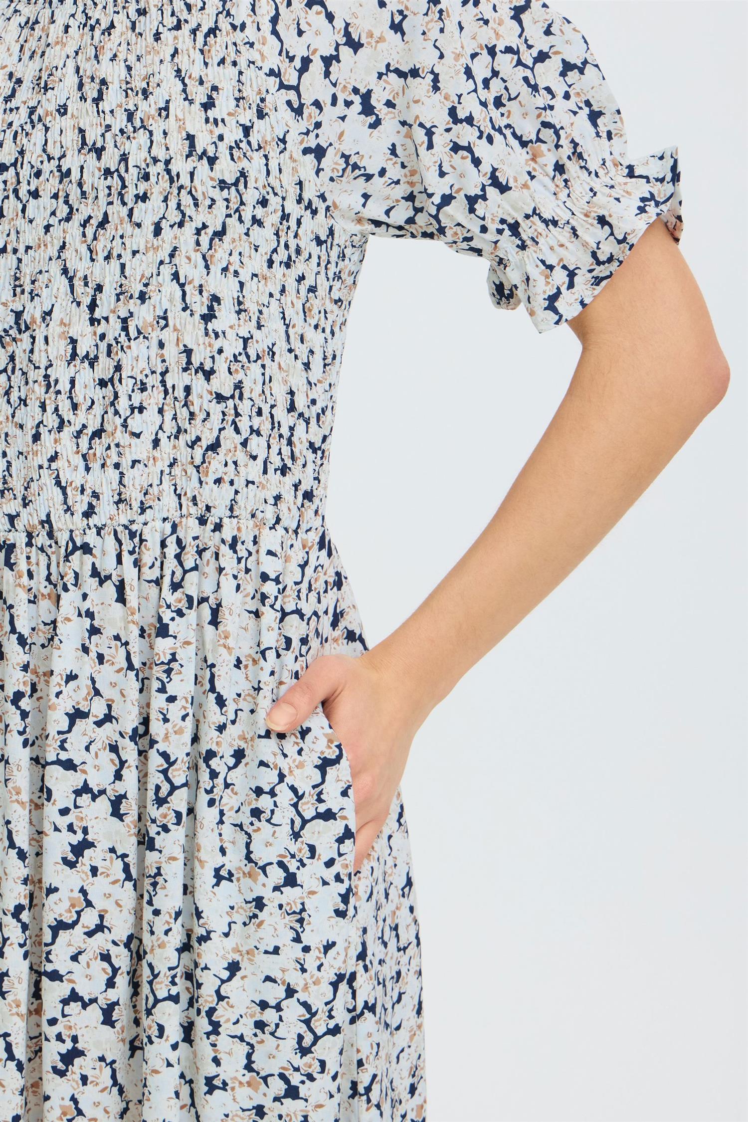 Frheat Dress 3 Navy Boho Floral