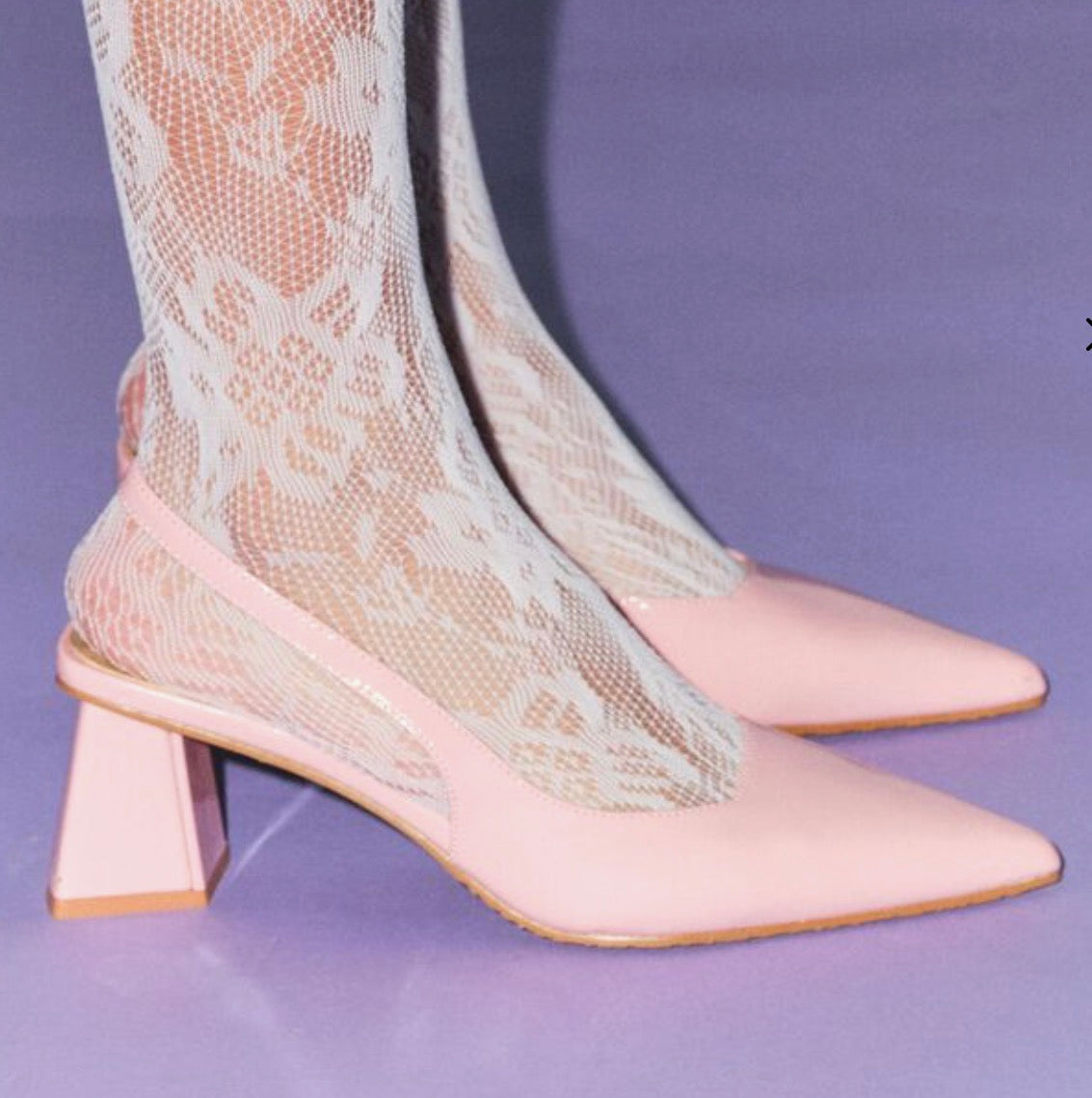 Maralyn Slingback Patent Dusty Pink