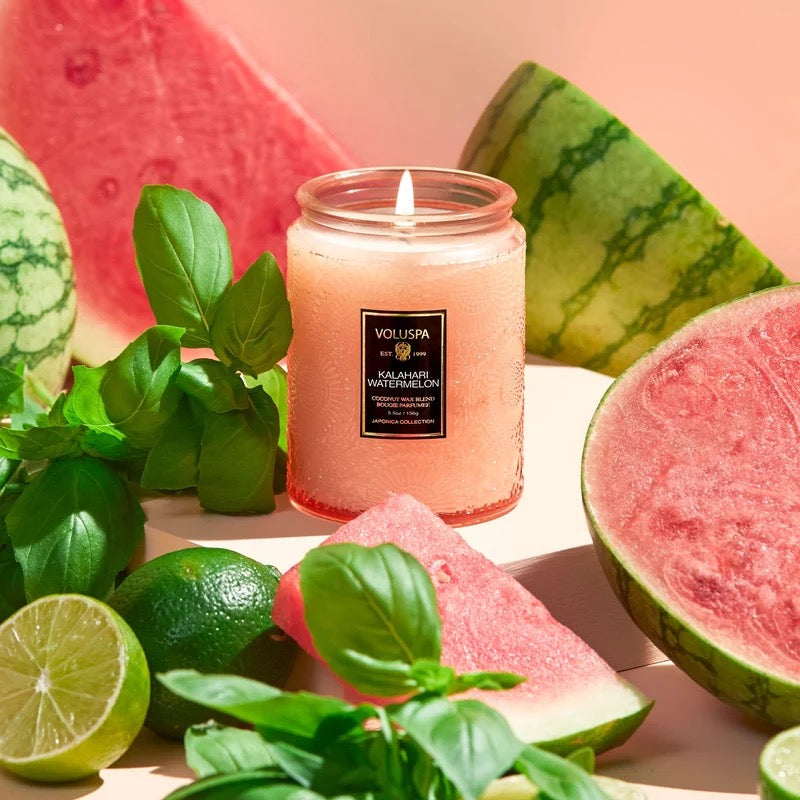 Kalahari Watermelon Small Glas Jar Candle w.Lid