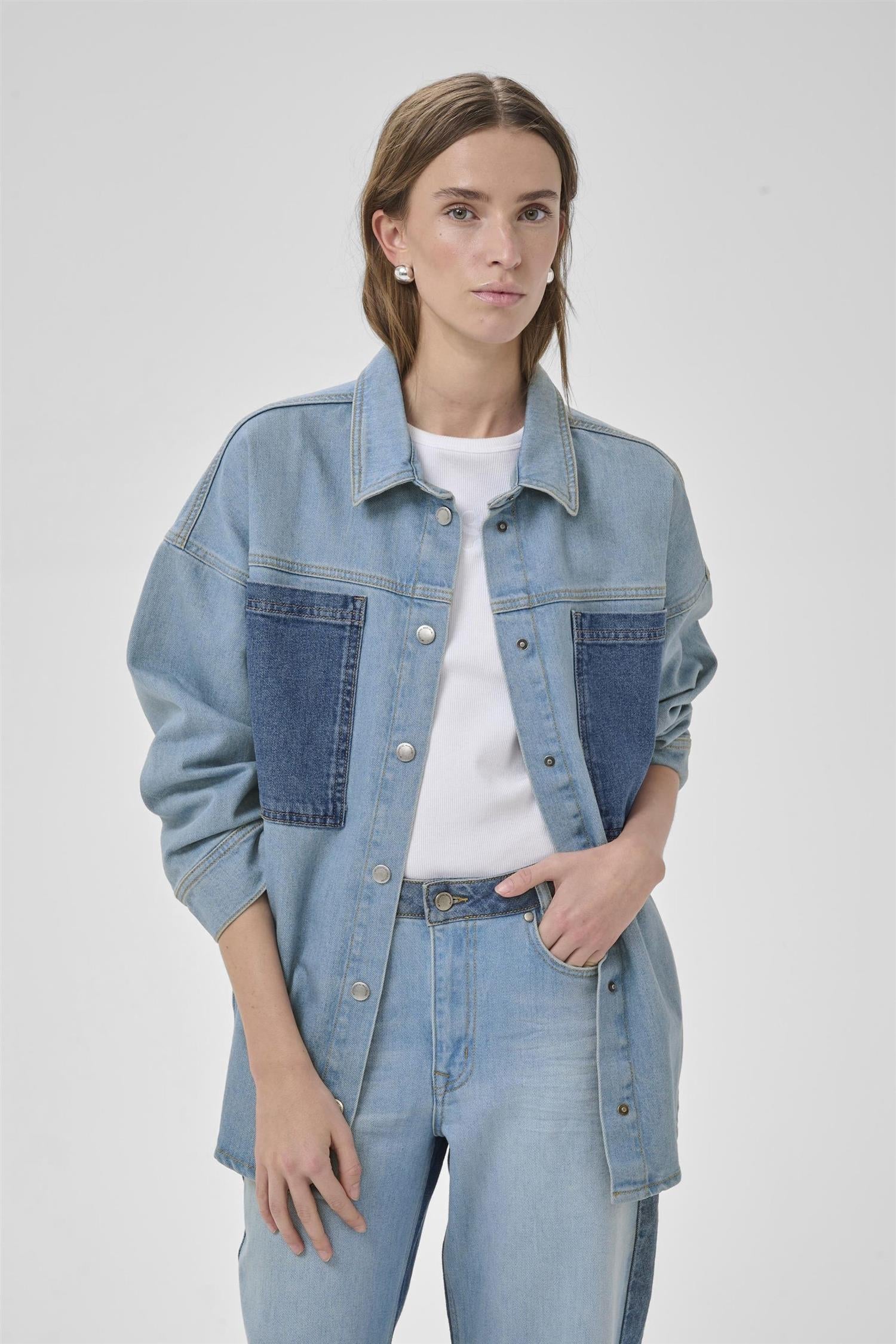 Mwmazie 139 Boxy Mix Shirt