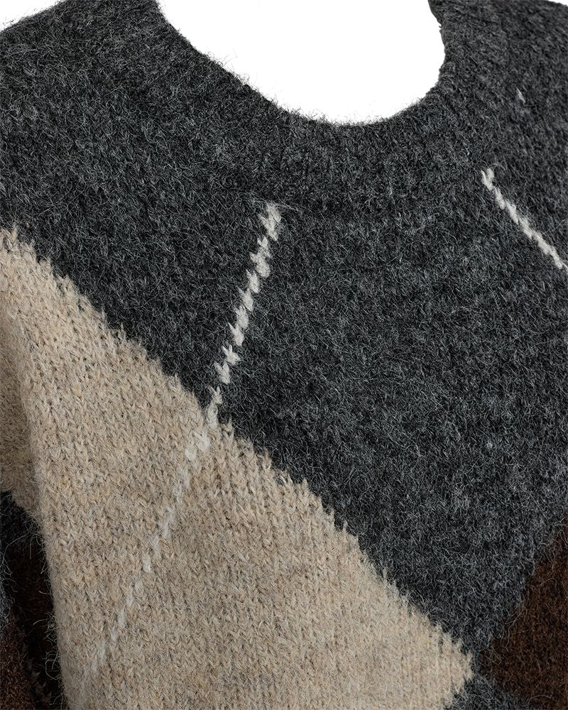 Fqgrslulu-Pullover Dark Grey Mel