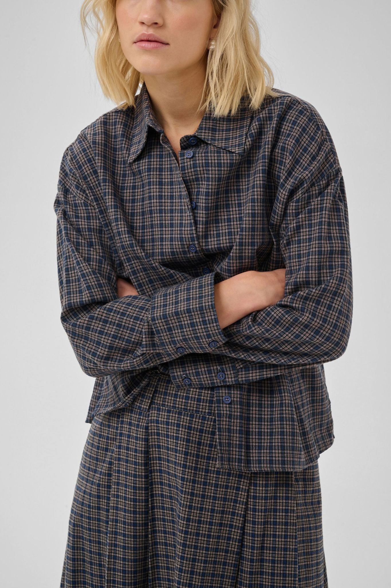 Mwlennie Boxy Check Shirt