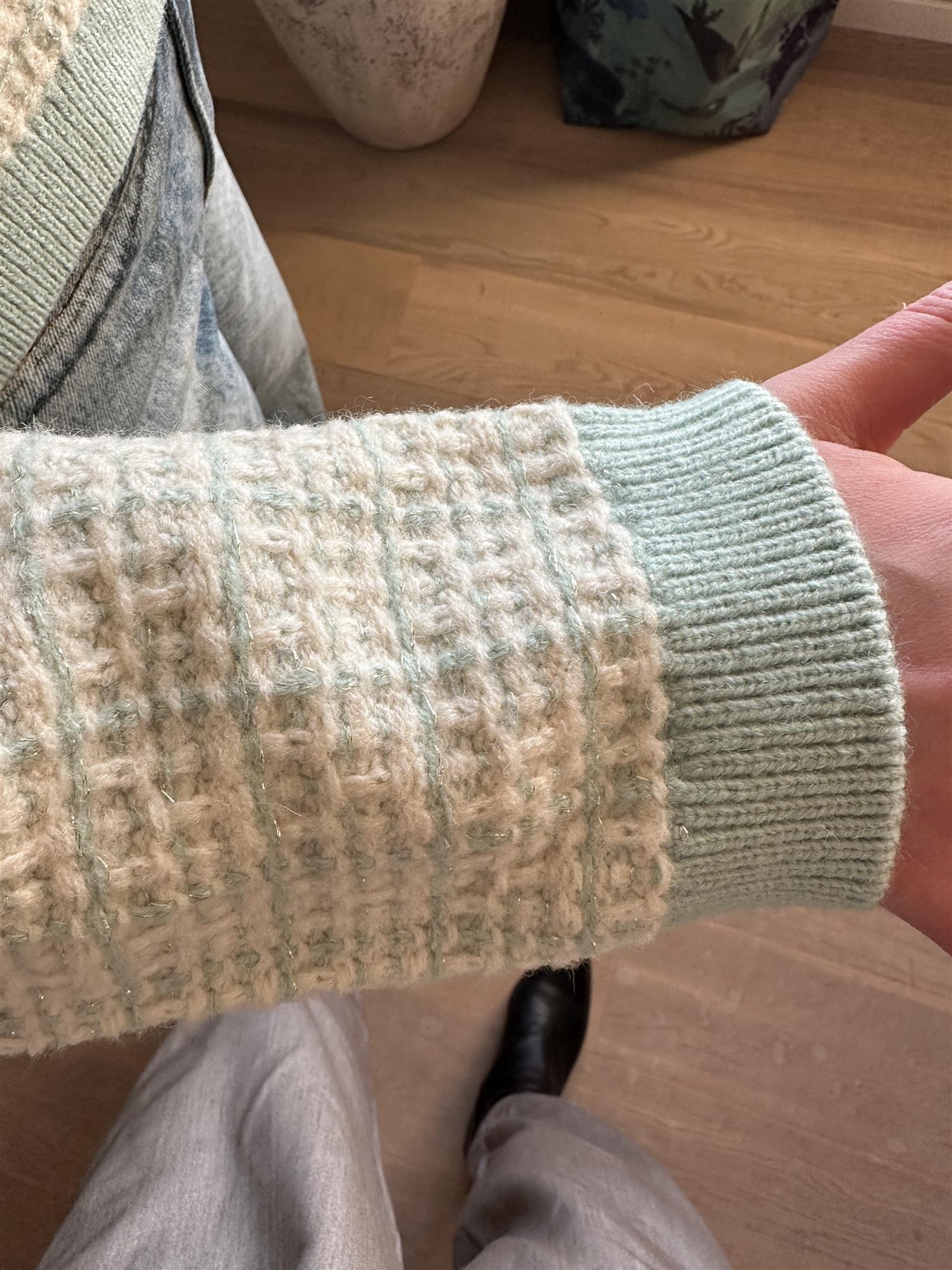 Livia Short Cardigan Lichen/Birch