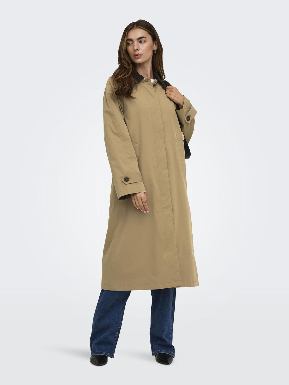 Onlorchid Cord Mix Coat Otter Chocolate Torte