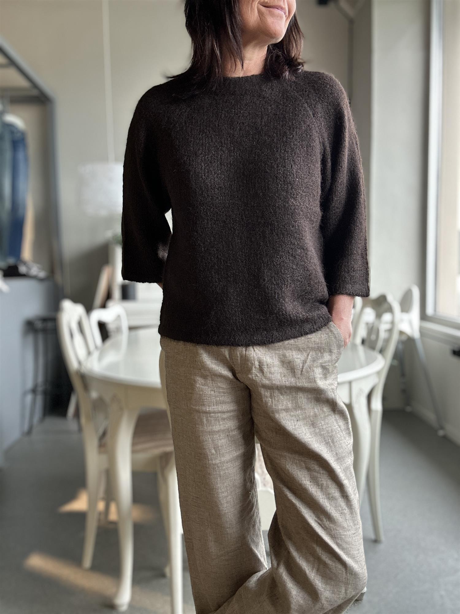 Fqgrslulu-Pullover brun