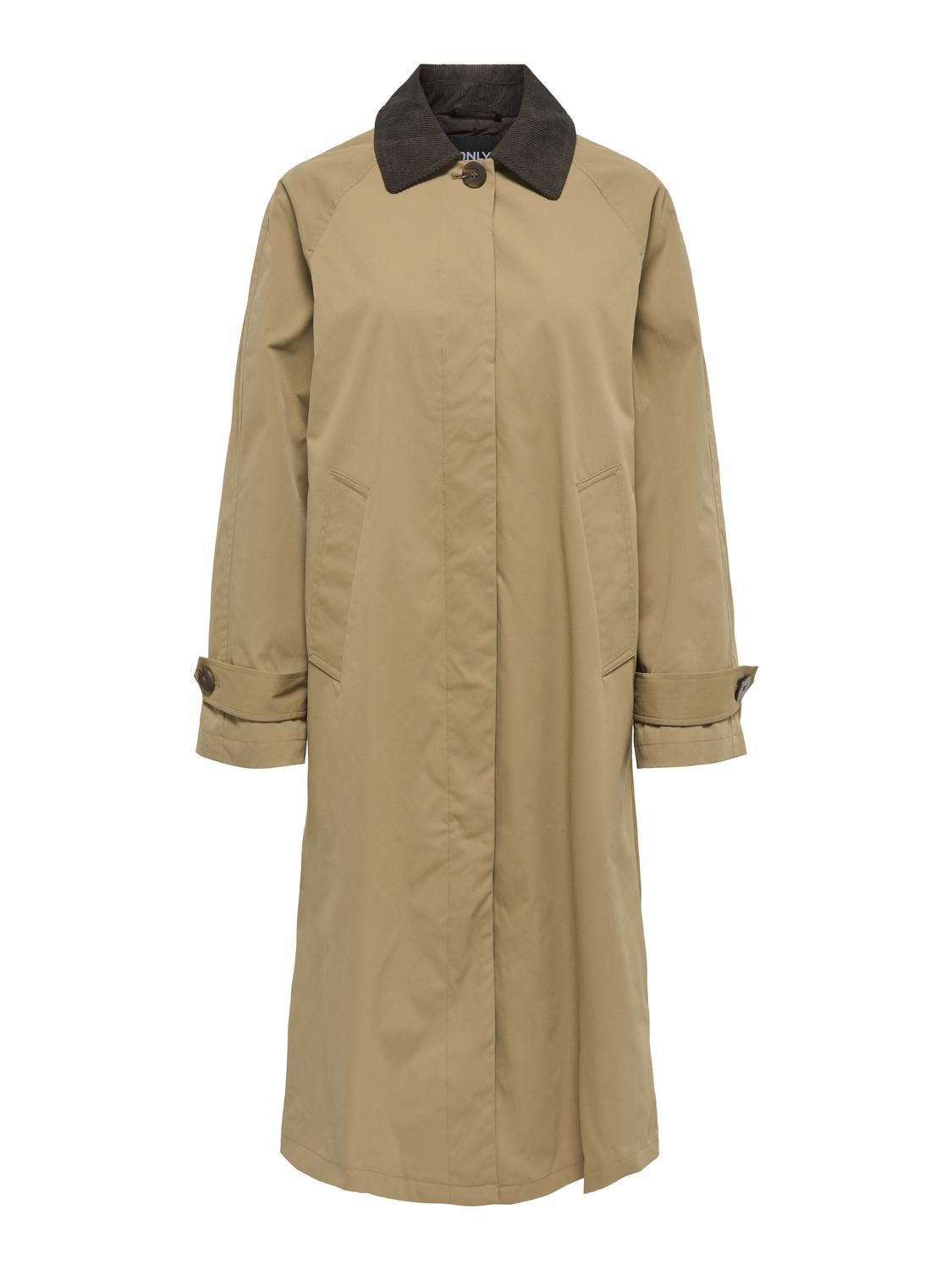 Onlorchid Cord Mix Coat Otter Chocolate Torte