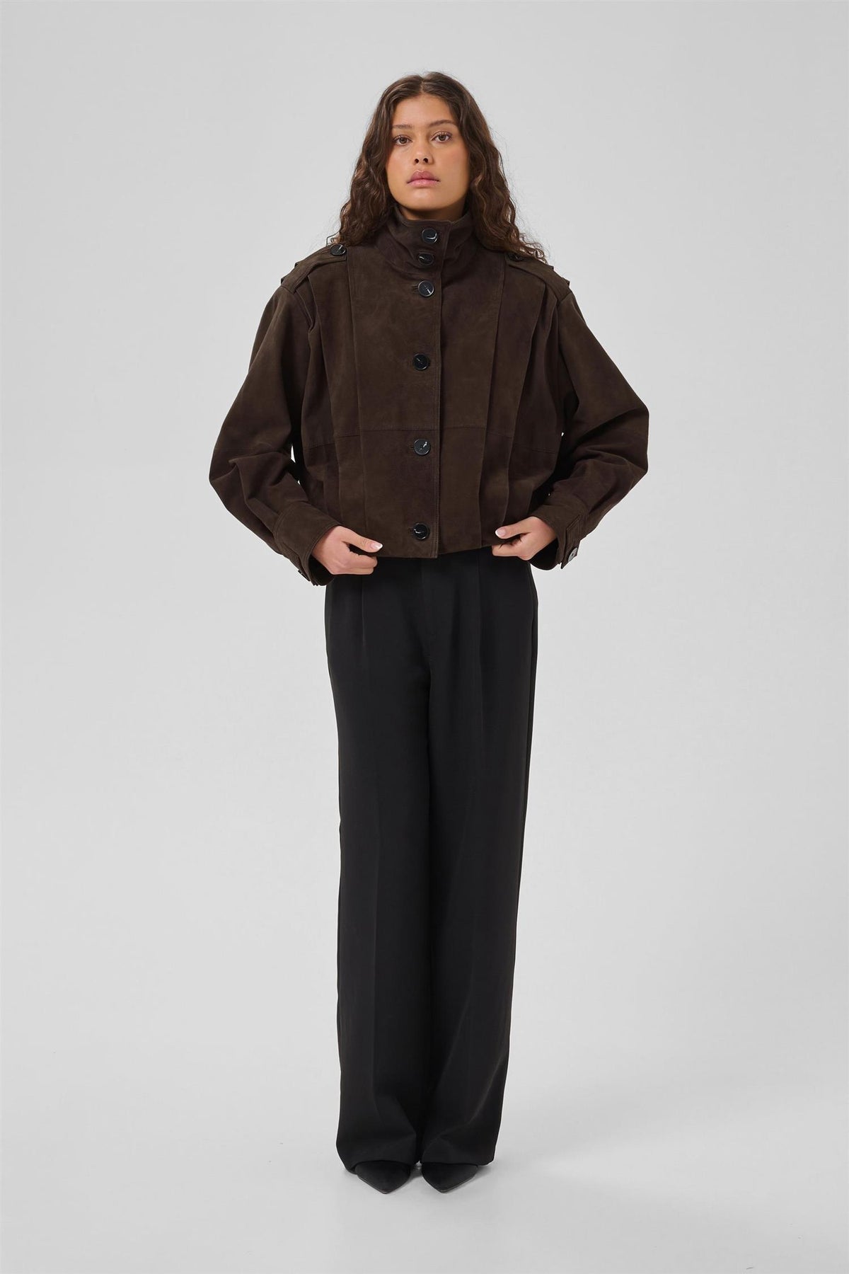Mwpetra Suede Pleat Jacket