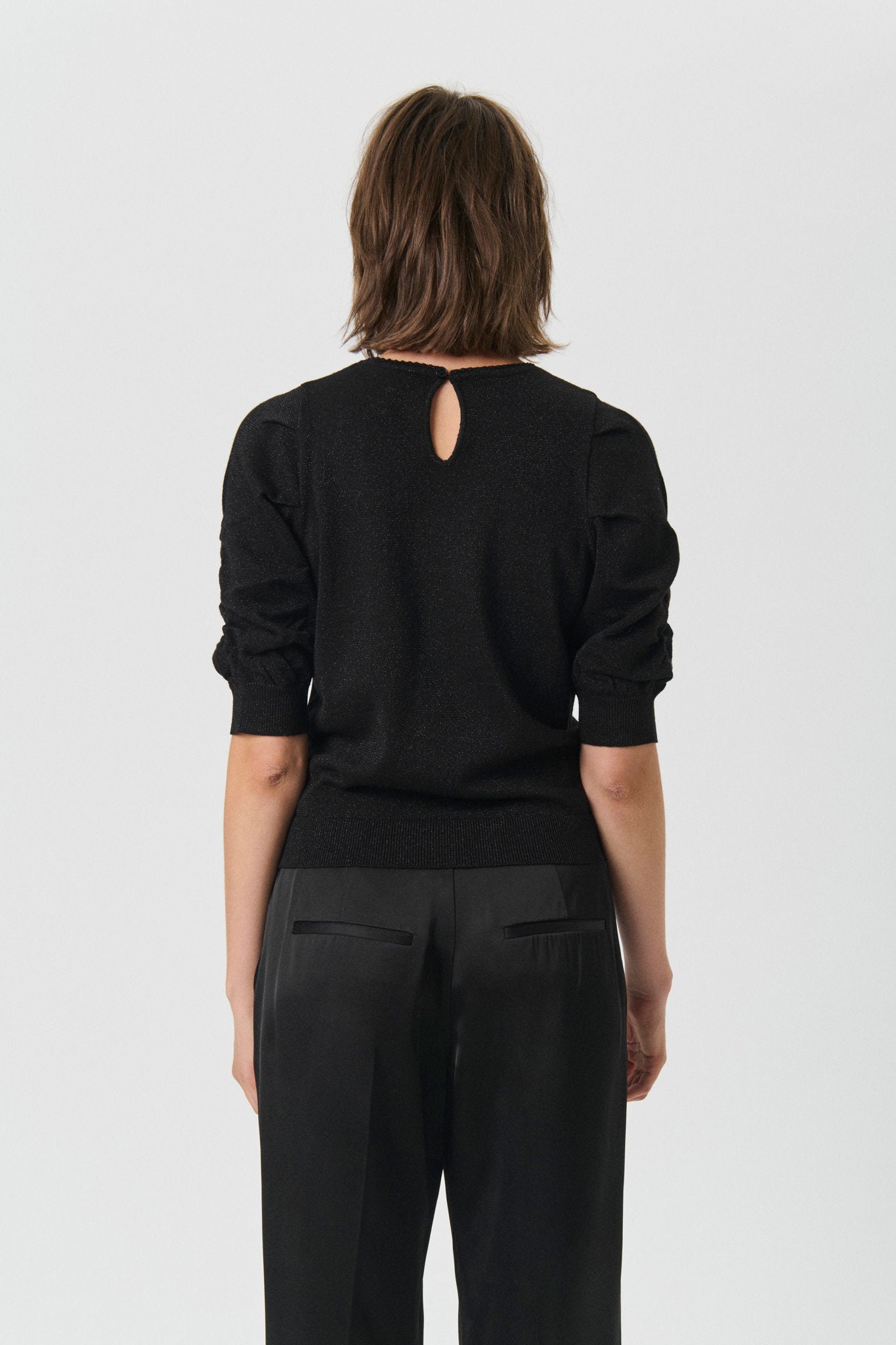 Varaia PU Black with Lurex