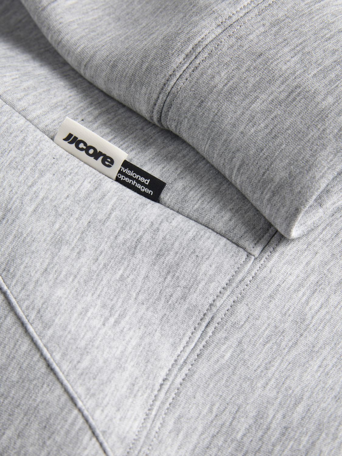 Jcolegacy Sweat Scuba Zip Hood Light Grey Melange