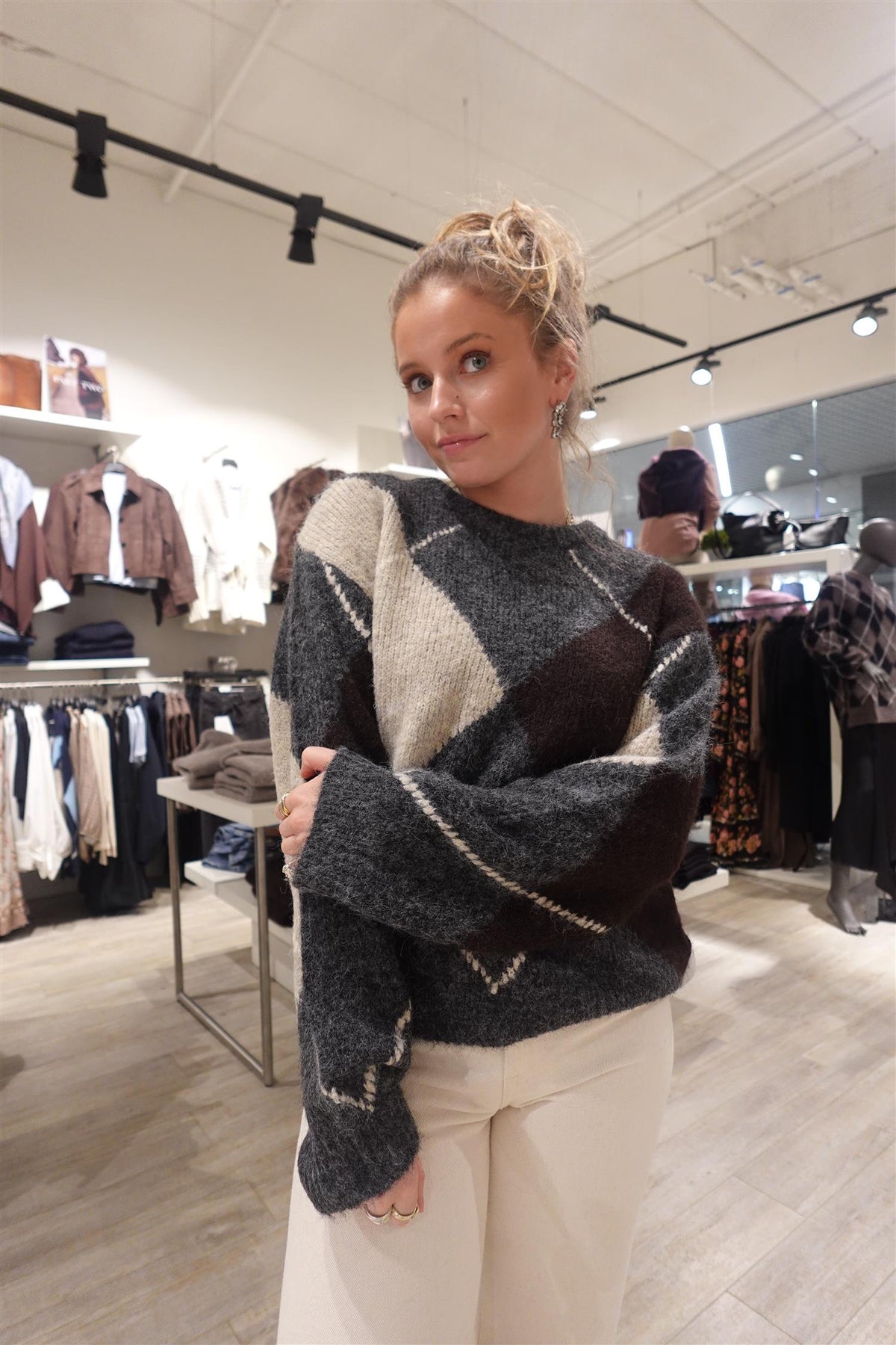 Fqgrslulu-Pullover Dark Grey Mel