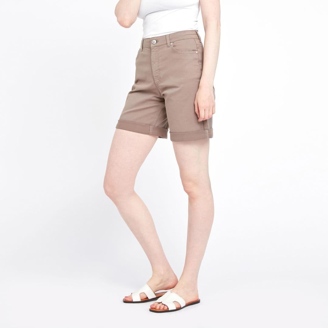Abby Midi Shorts 741 Grey Clay