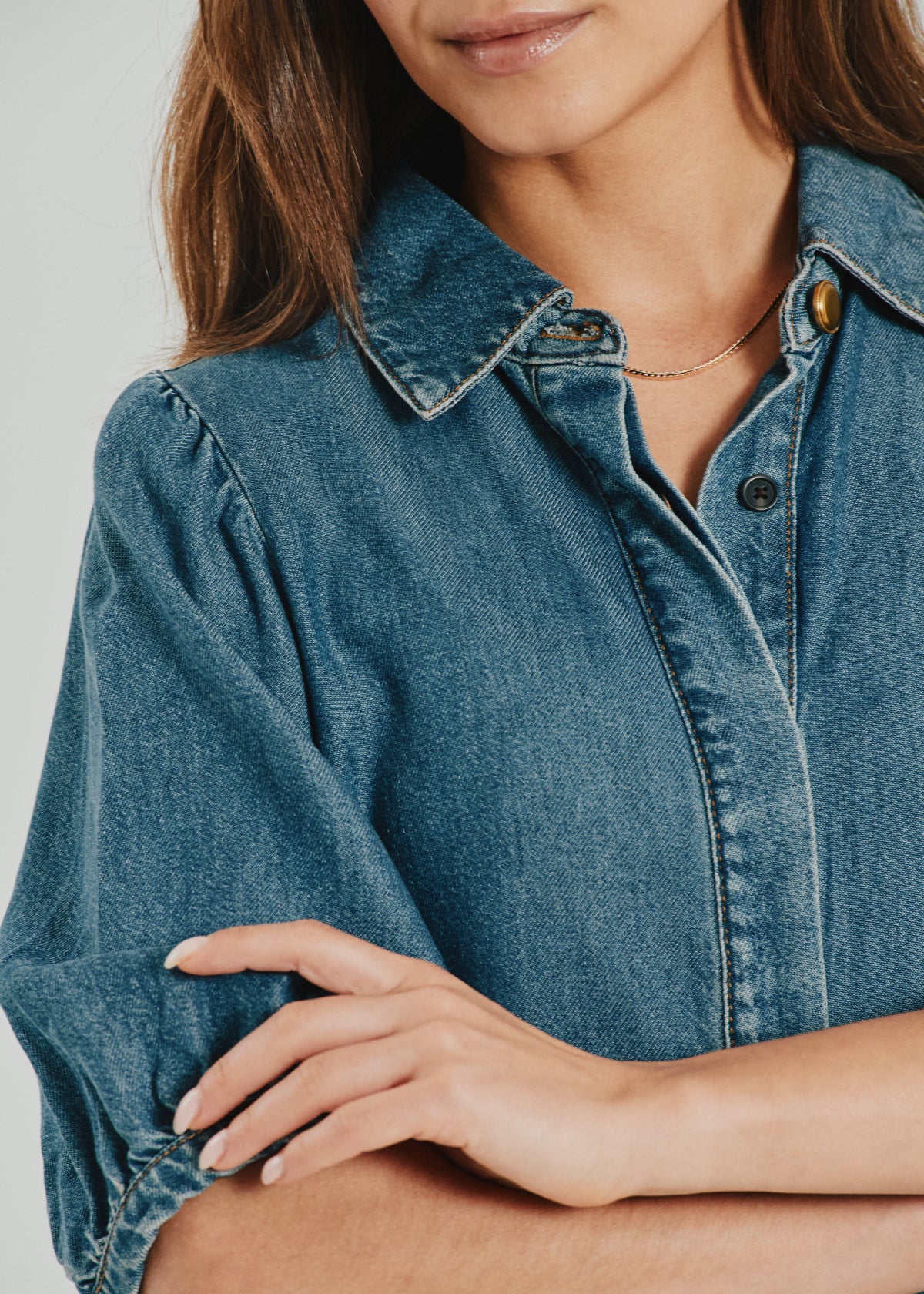 FqMilo Shirt Medium Blue Denim
