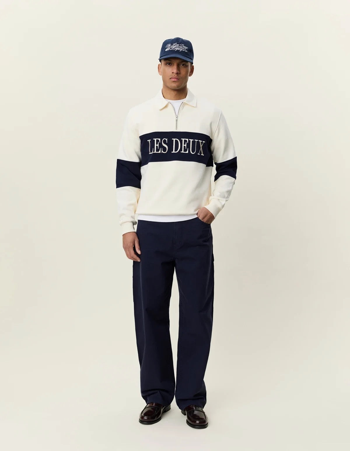 Zipper Rugby Sweatshirt