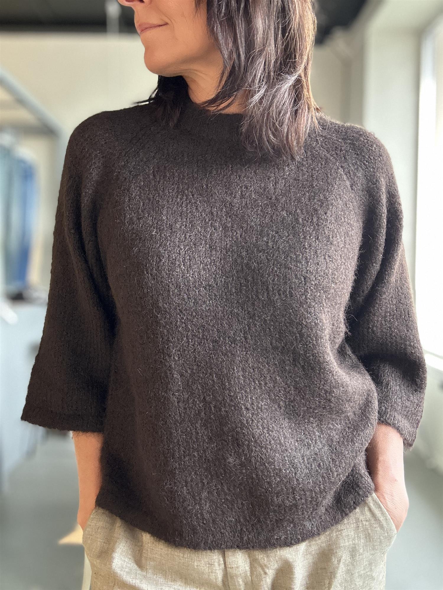 Fqgrslulu-Pullover brun