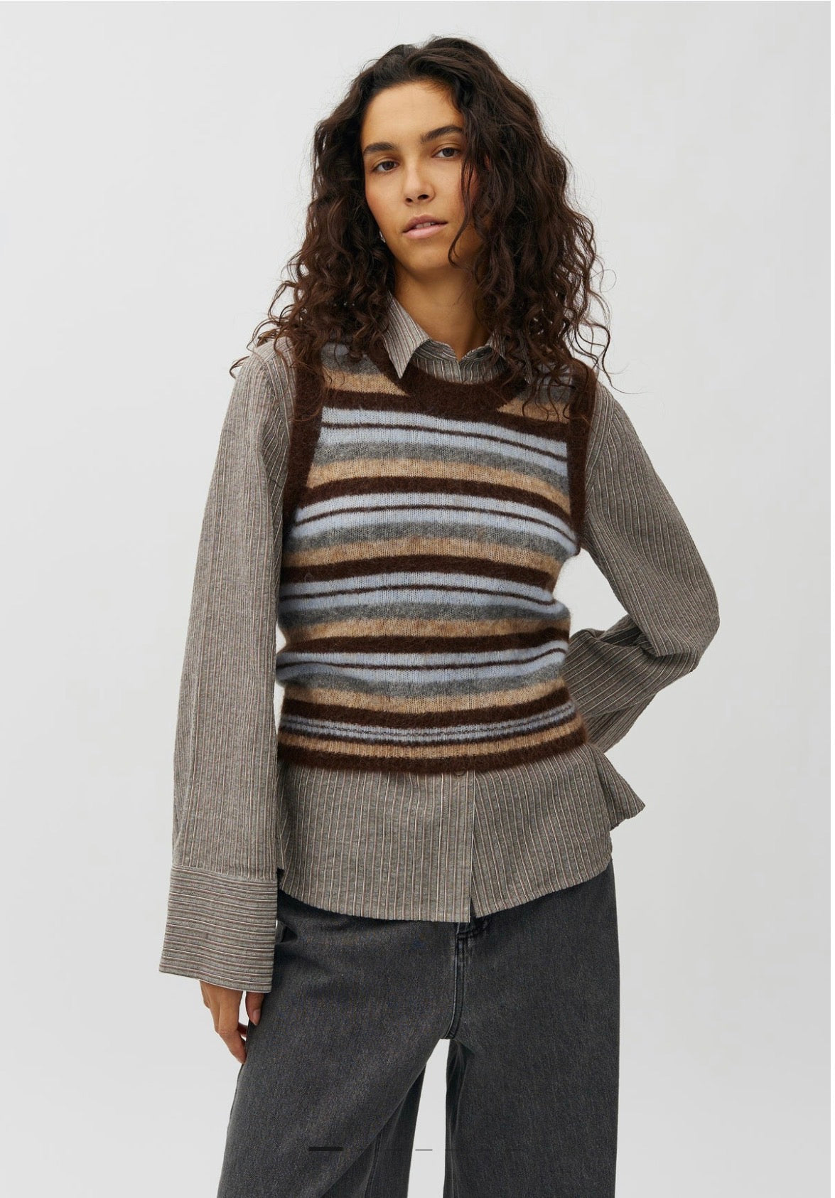 Flavin Friday Multi Stripe Brown