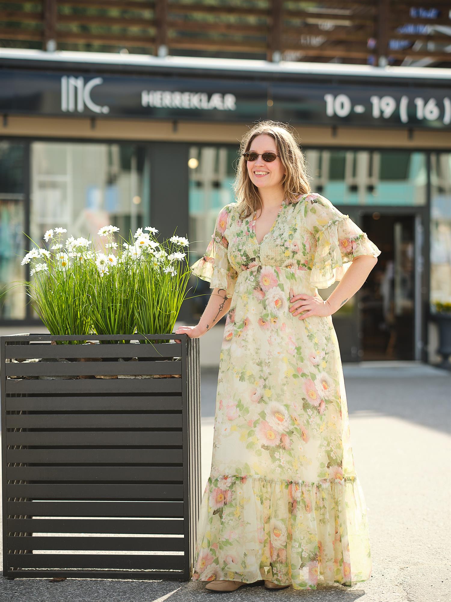 Organza Smocking Dress Watercolour Dream