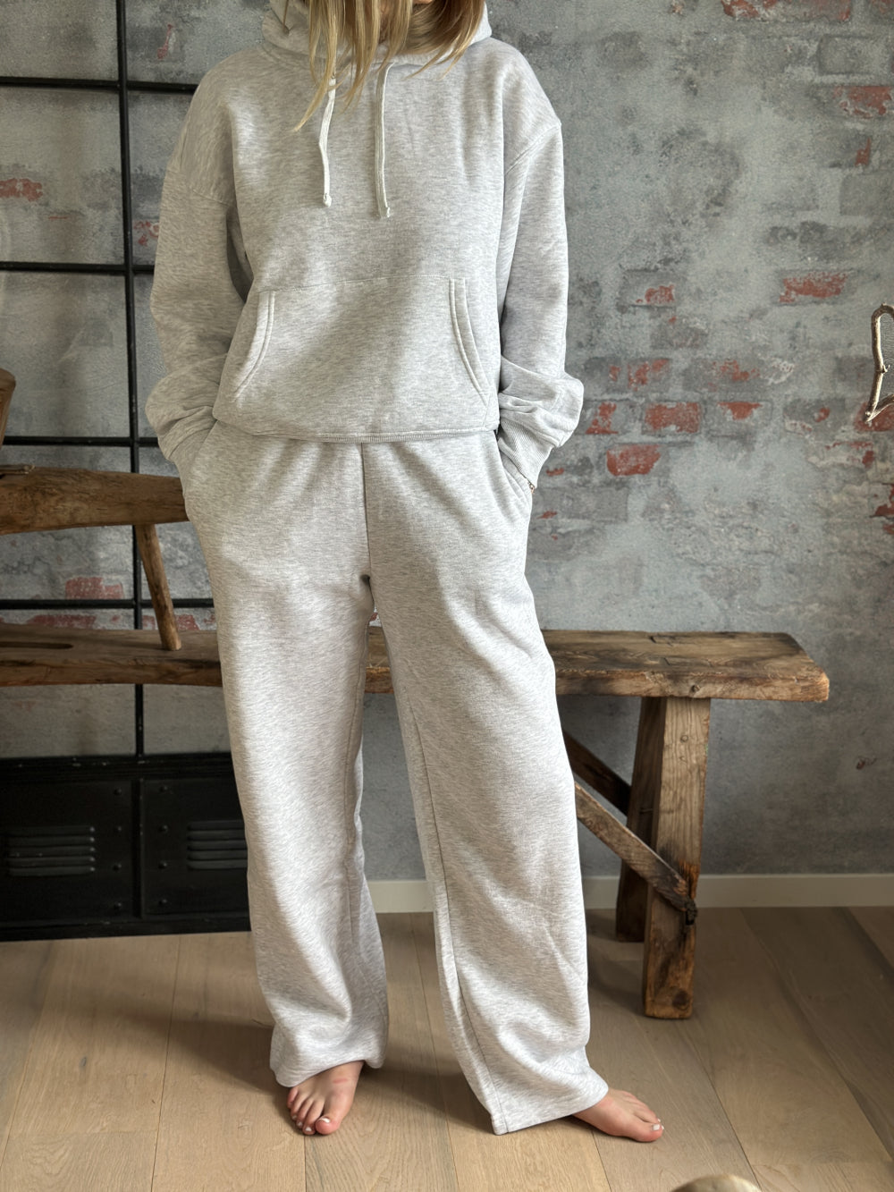 Best Straight Pant Light Grey Melange