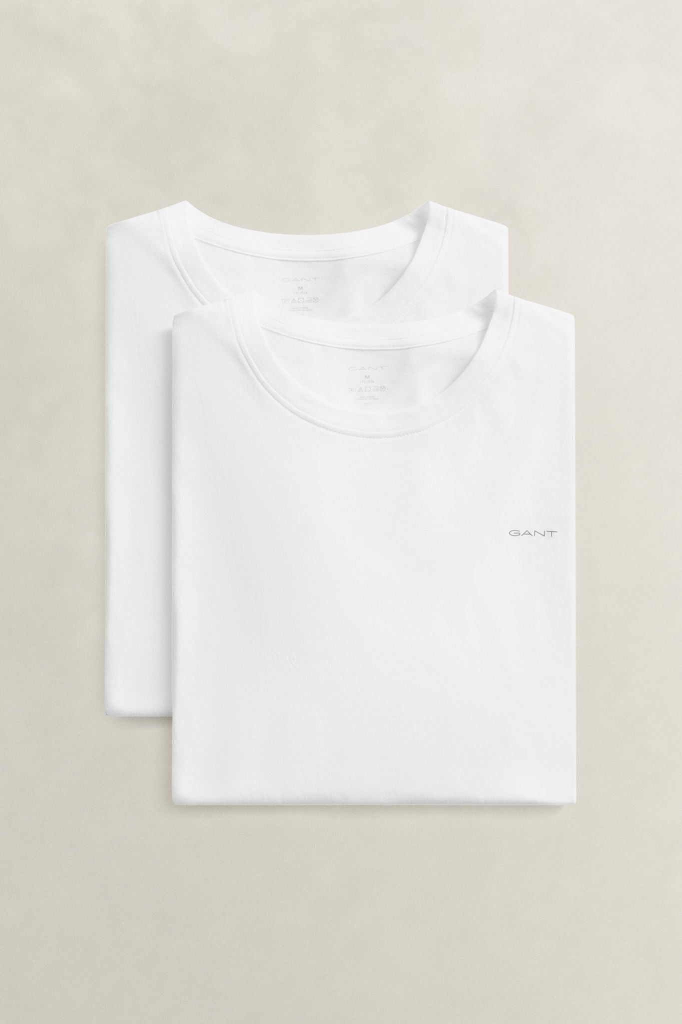 C-Neck T-Shirt 2-Pack White
