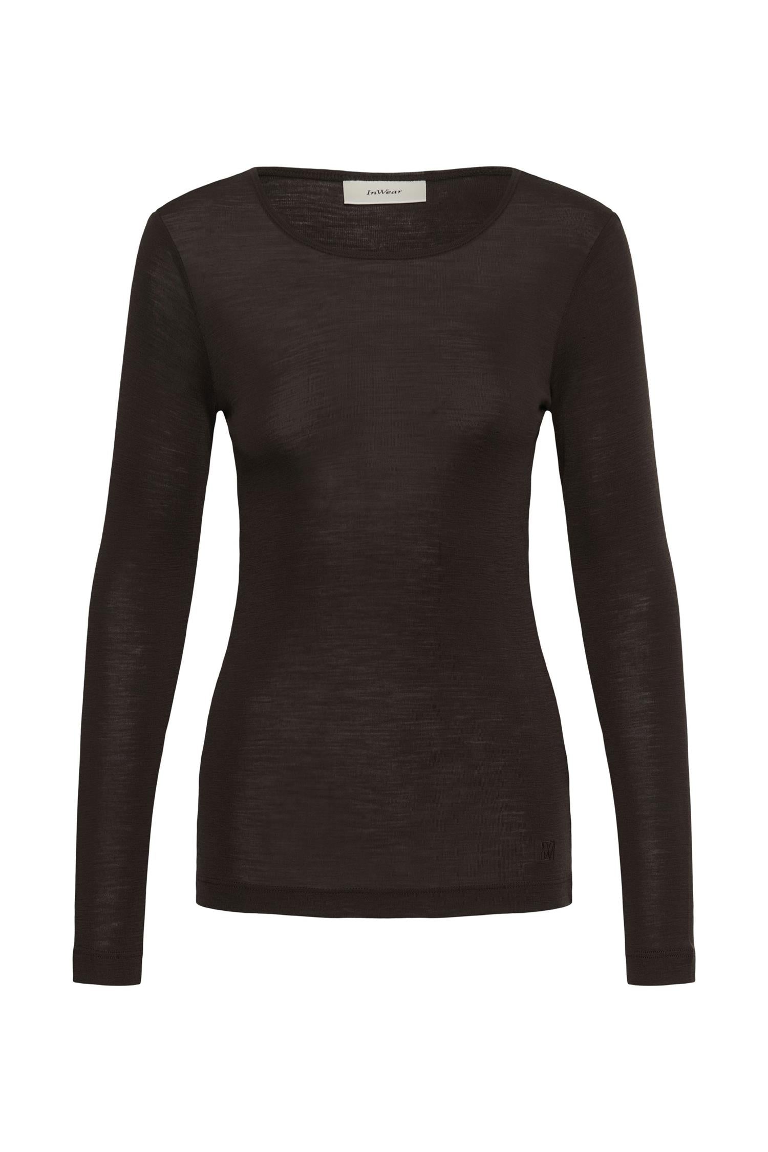 Fangiw T-Shirt Ls Chocolate Brown