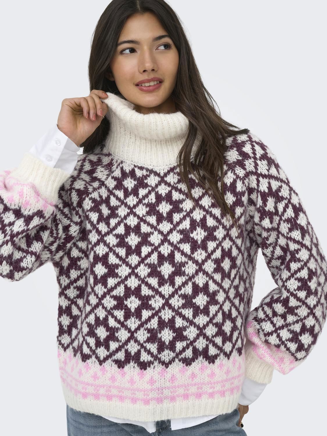 Onlcaro Ls Rollneck Cc Knt