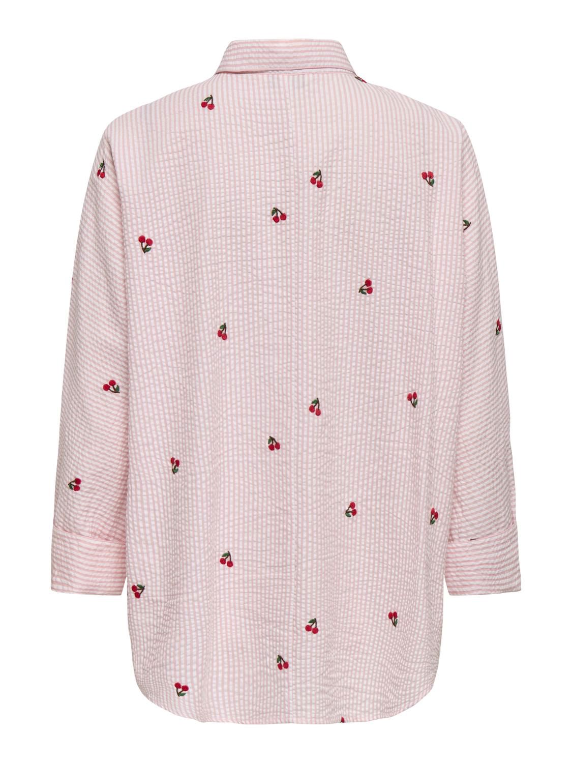 Onlnew Lina Grace L/s Cherry Shirt Wvn
