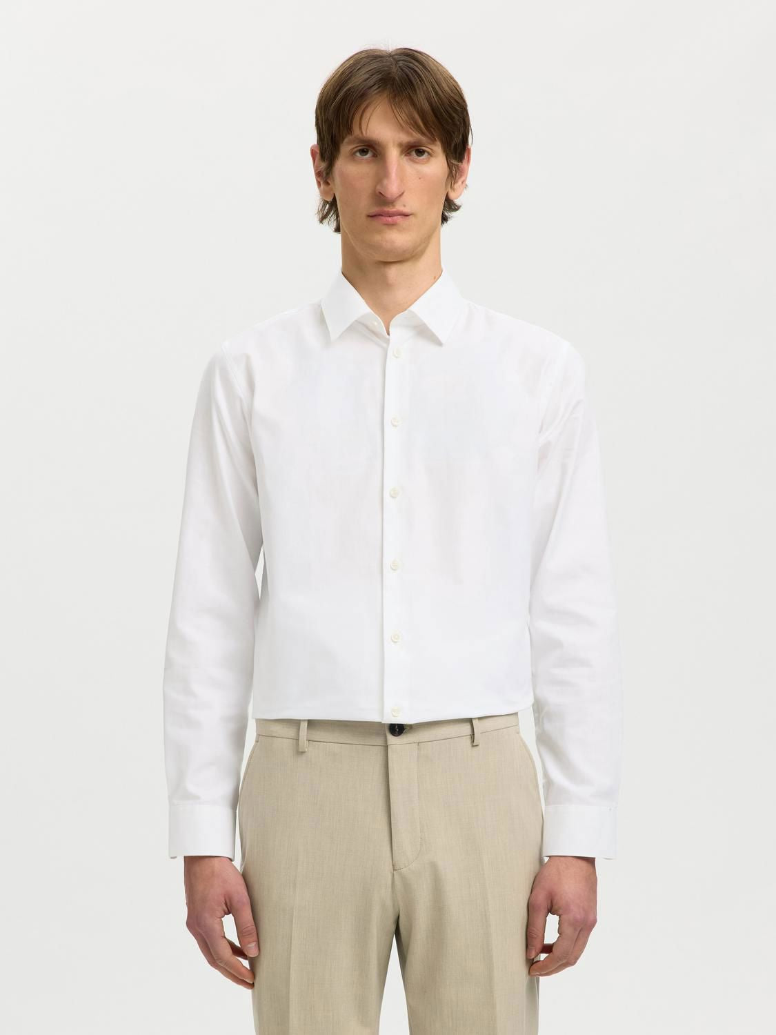 Slmslimfilip Ethan Shirt Ls Classic Noos