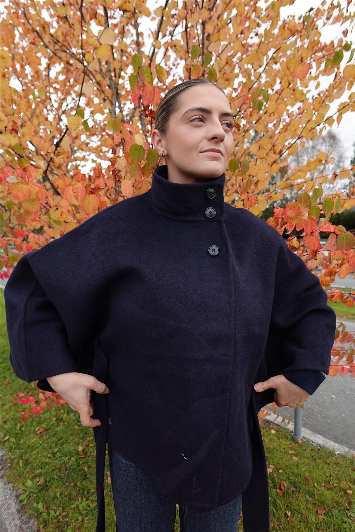 Yasalmio Handmade Wool Blend Jacket Navy Blazer