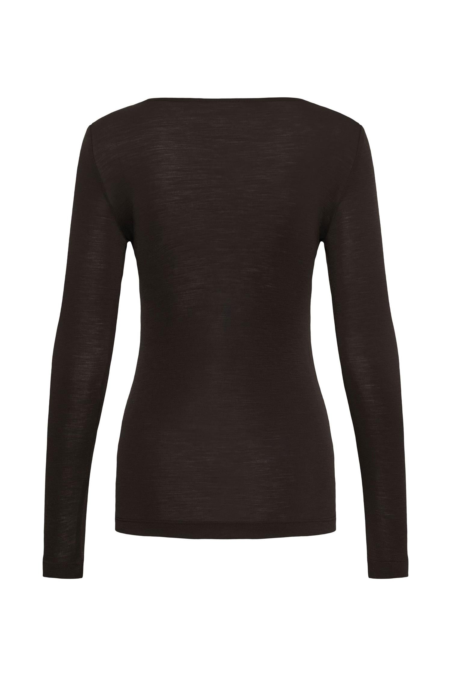 Fangiw T-Shirt Ls Chocolate Brown