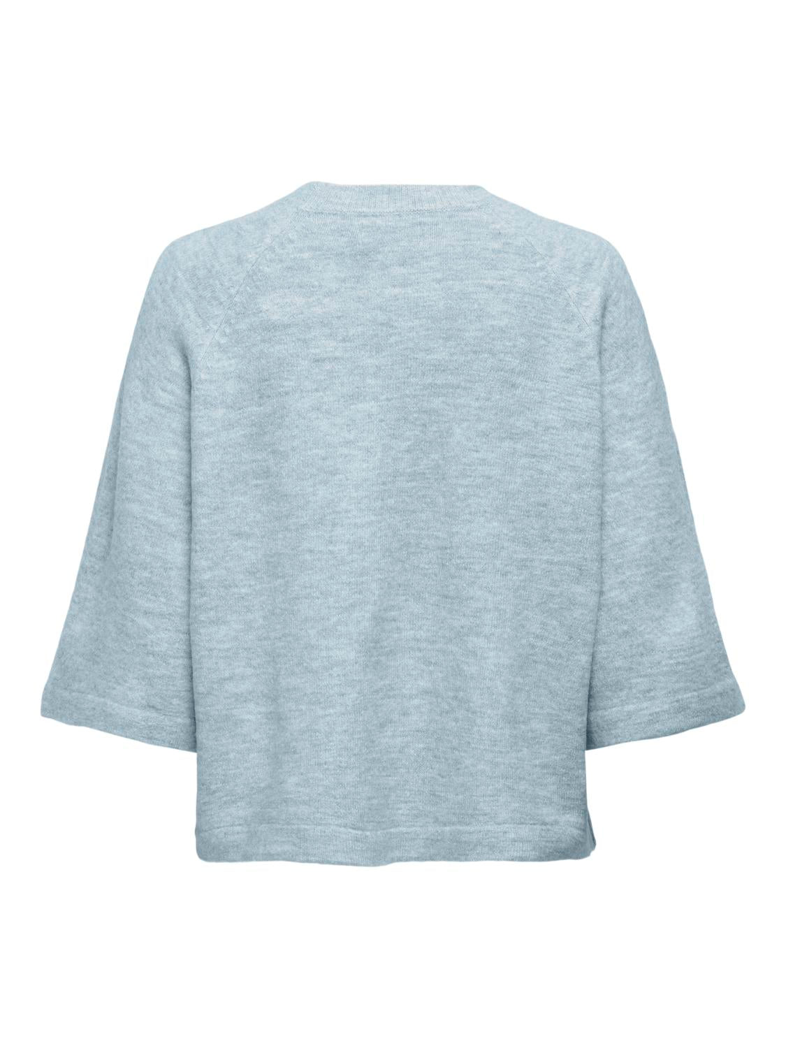 Simoni 3/4 Pullover Knit Cashmere Blue Melange