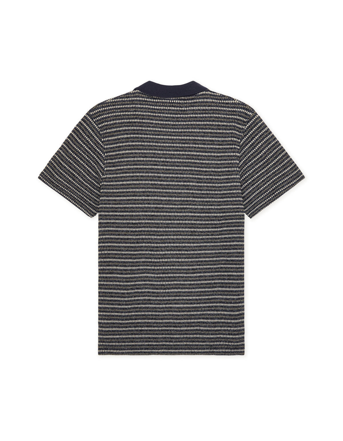Knitted Stripe Polo