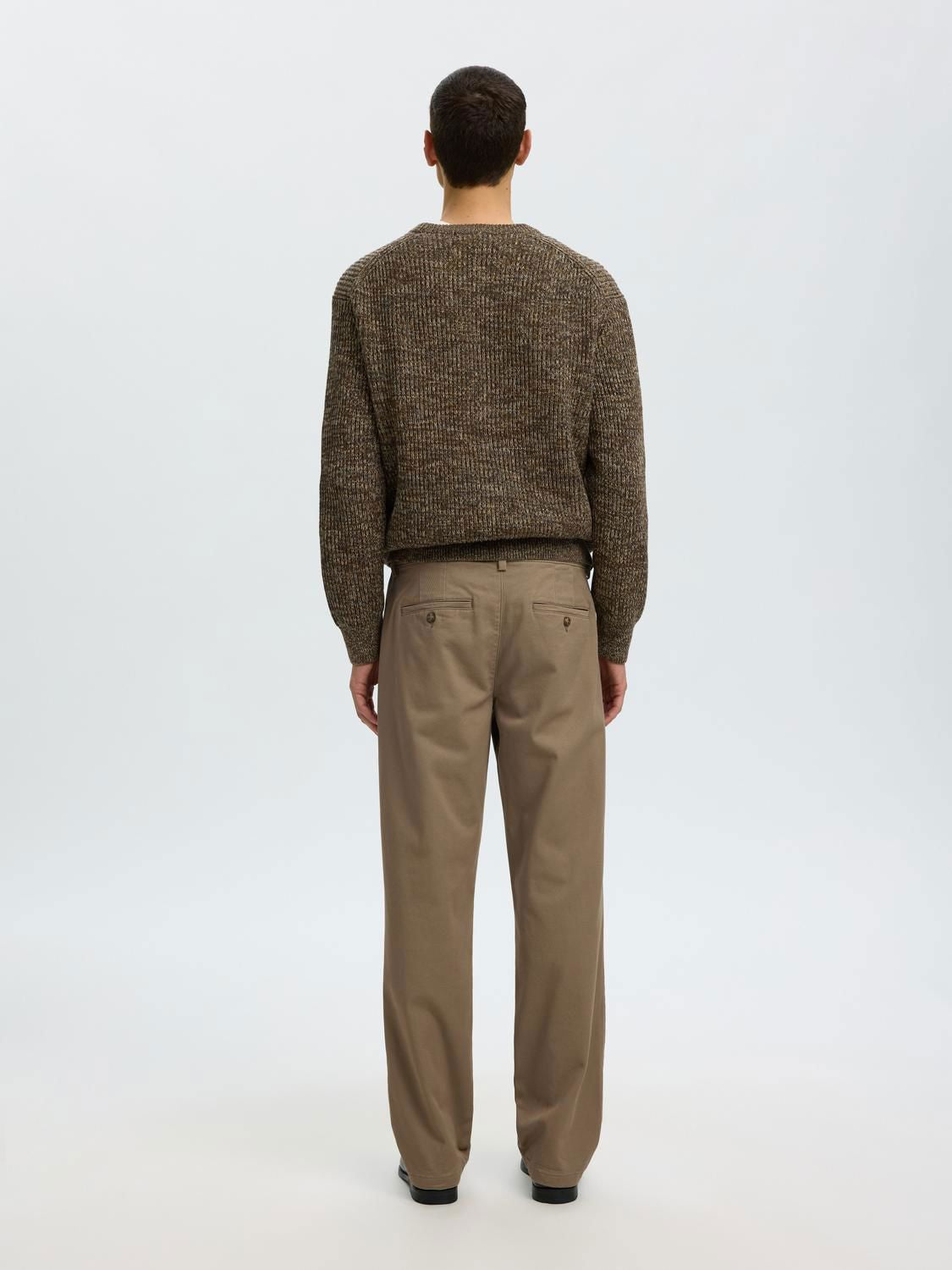 Slm196-Straight Miles Twill Pant Chocolate Chip