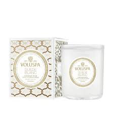Classic Boxed Candle 60t Suede Blanc