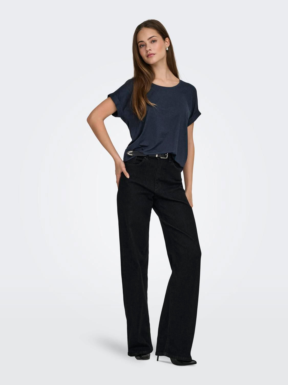 Onlmoster S/s O-Neck Top Noos Jrs