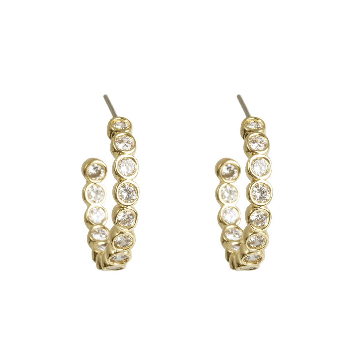 Halo Mini Creol Earrings Tone Damli