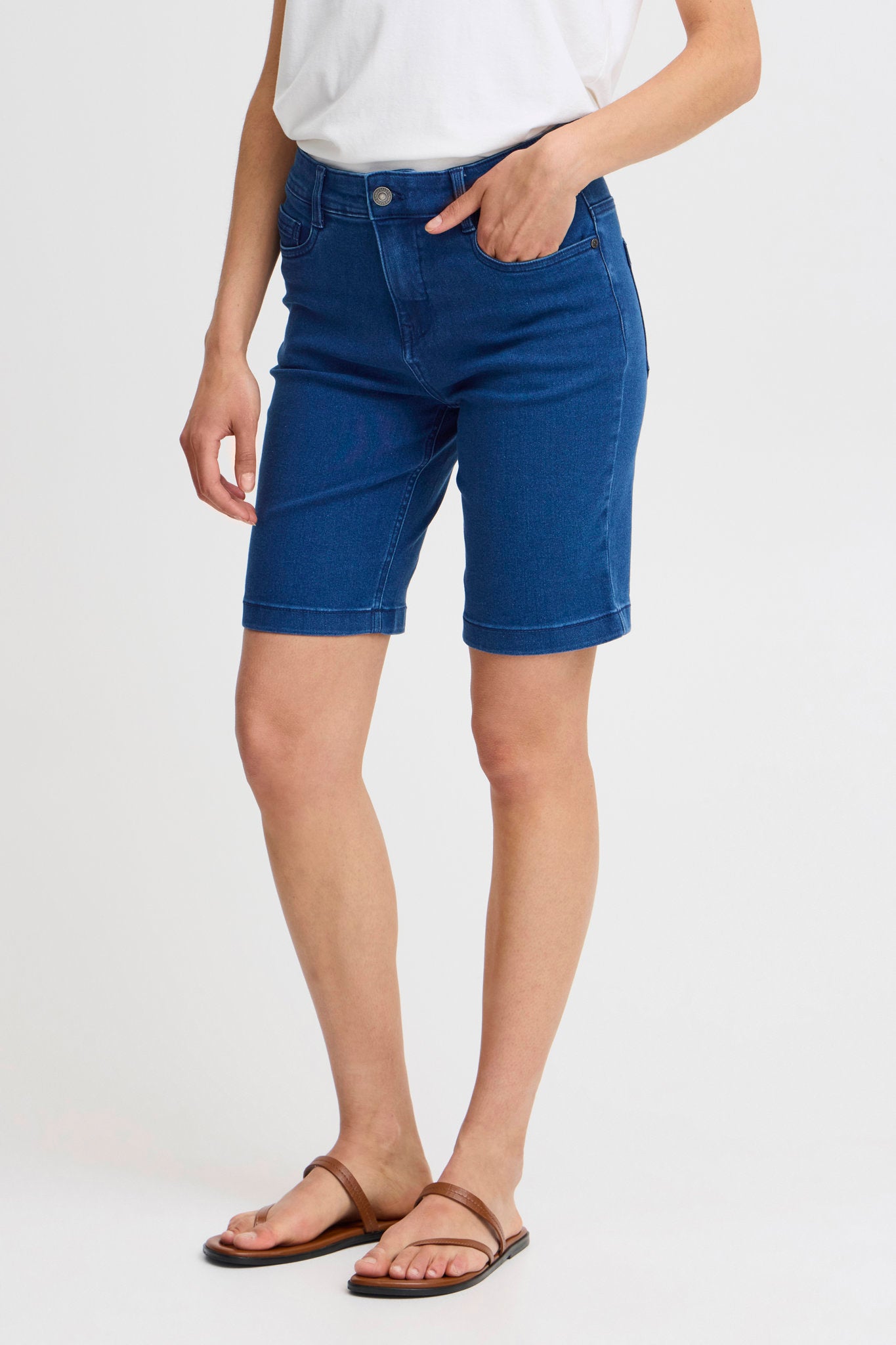 Luxe Elli Shorts Mid Blu Denim