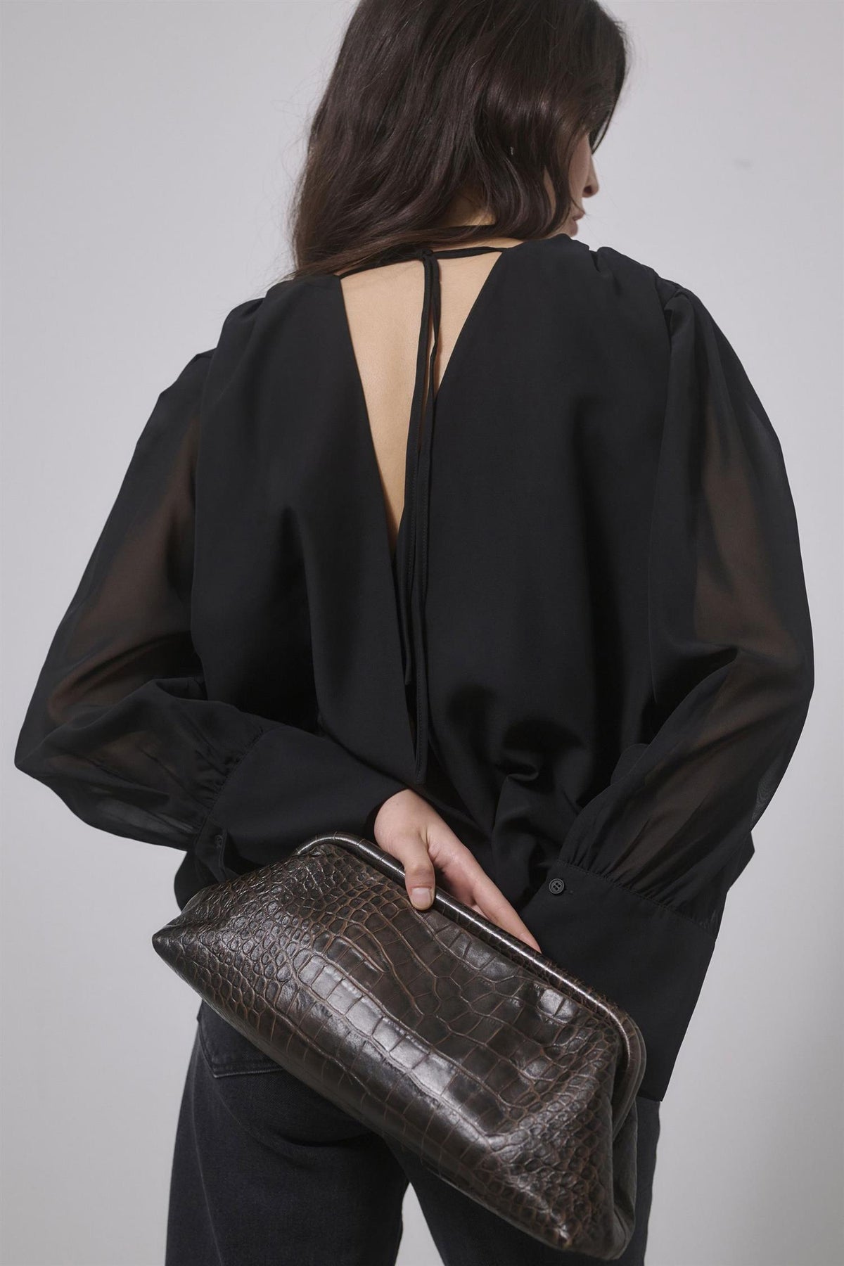 Mwelijah Leather Clutch